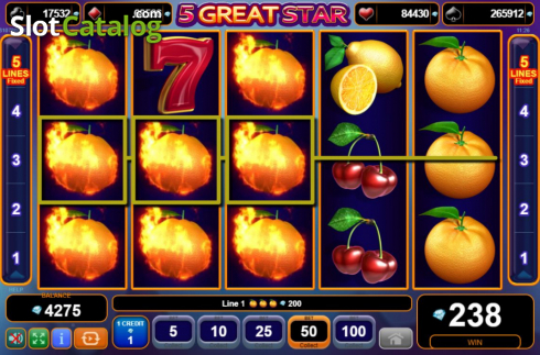 Скрин4. 5 Great Star слот