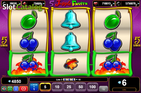 Скрин4. 5 Juggle Fruits слот