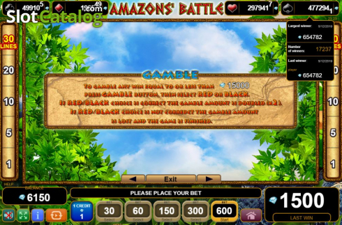Скрин8. 50 Amazons' Battle слот