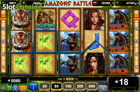 Скрин4. 50 Amazons' Battle слот