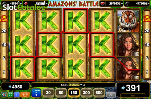 Скрин5. 50 Amazons' Battle слот