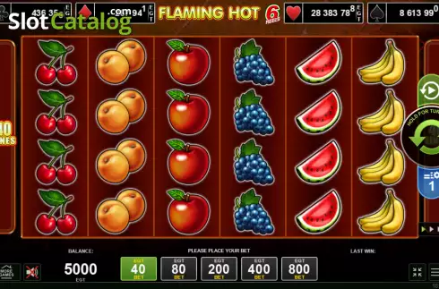 Скрин2. Flaming Hot 6 reels слот
