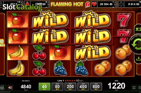Скрин4. Flaming Hot 6 reels слот