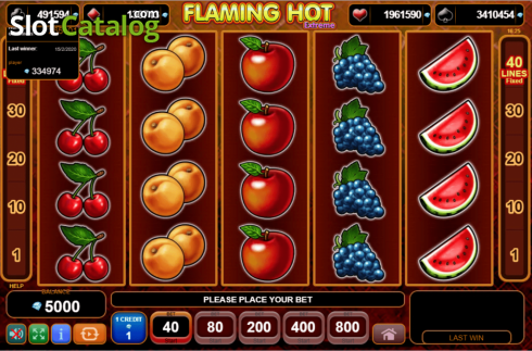 Скрин2. Flaming Hot Extreme слот