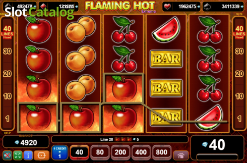 Скрин3. Flaming Hot Extreme слот