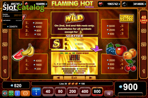 Скрин5. Flaming Hot Extreme слот