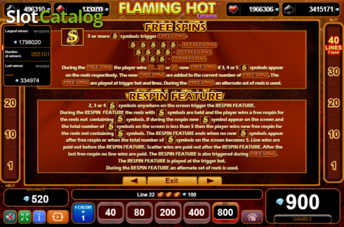 Скрин6. Flaming Hot Extreme слот