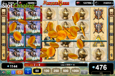 Скрин5. Knights Heart слот