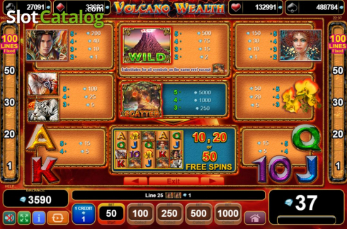 Скрин7. Volcano Wealth слот