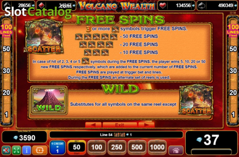 Скрин8. Volcano Wealth слот