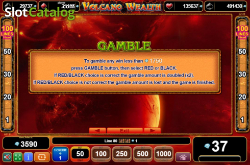 Скрин9. Volcano Wealth слот