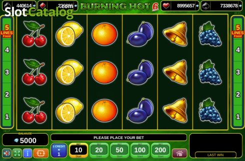 Скрин2. Burning Hot 6 Reels слот