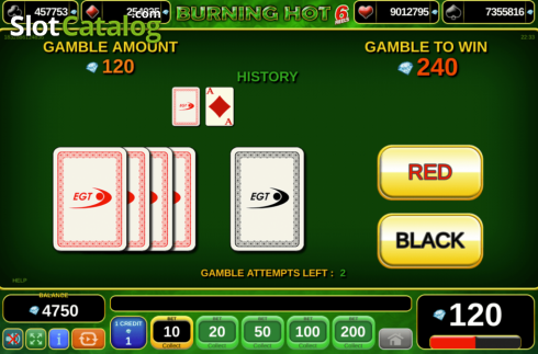 Скрин5. Burning Hot 6 Reels слот