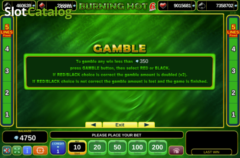 Скрин7. Burning Hot 6 Reels слот