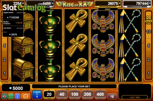 Скрин2. Rise of Ra: Egypt Quest слот