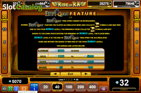 Скрин7. Rise of Ra: Egypt Quest слот