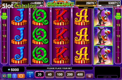 Скрин2. Circus Brilliant Egypt Quest слот