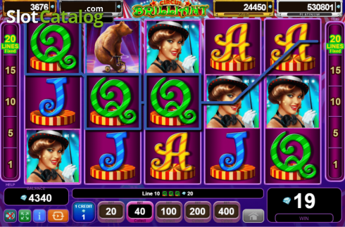 Скрин4. Circus Brilliant Egypt Quest слот