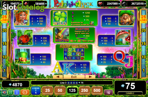 Скрин8. Rainbow Luck слот