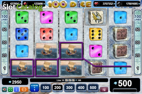 Скрин4. 100 Dice слот