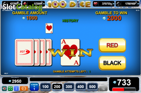 Скрин5. 100 Dice слот