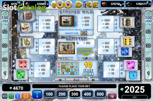 Скрин8. 100 Dice слот