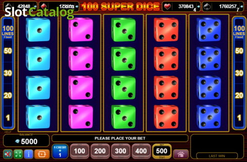 Скрин2. 100 Super Dice слот