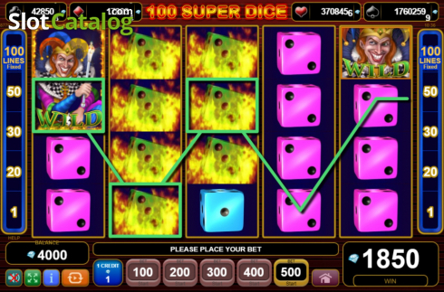 Скрин3. 100 Super Dice слот