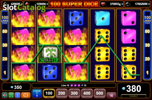 Скрин5. 100 Super Dice слот