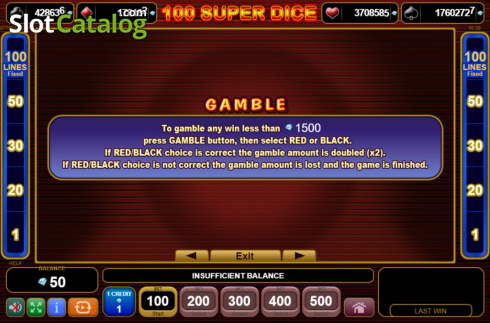 Скрин8. 100 Super Dice слот