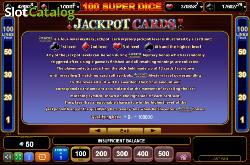 Скрин9. 100 Super Dice слот