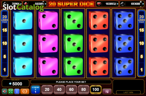 Скрин2. 20 Super Dice слот