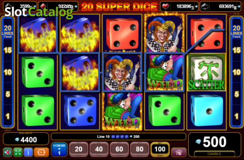Скрин3. 20 Super Dice слот