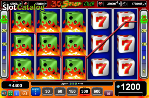 Скрин3. 30 Spicy Dice слот