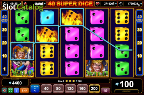 Скрин3. 40 Super Dice слот