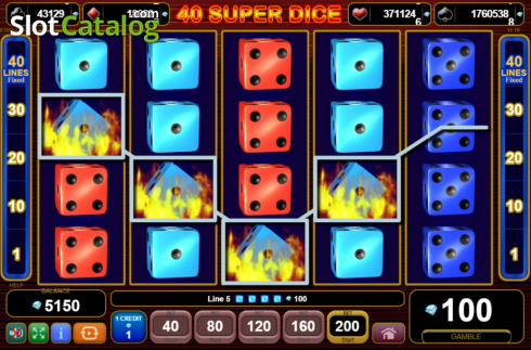 Скрин6. 40 Super Dice слот