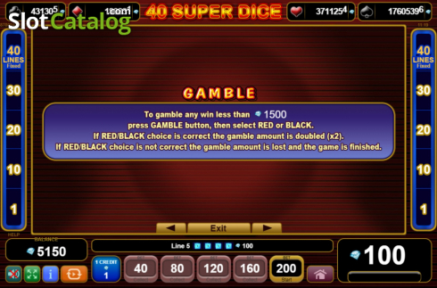 Скрин8. 40 Super Dice слот