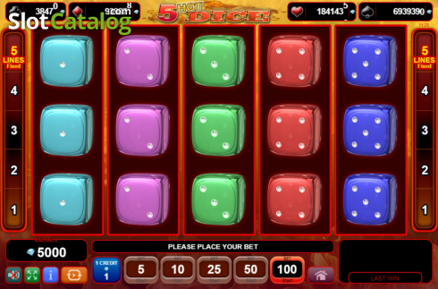 Скрин2. 5 Hot Dice слот