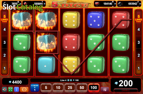 Скрин3. 5 Hot Dice слот