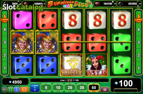 Скрин3. Burning Dice (Amusnet Interactive) слот