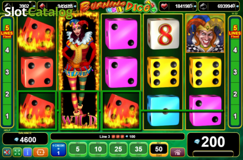 Скрин5. Burning Dice (Amusnet Interactive) слот