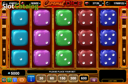 Скрин2. Caramel Dice слот