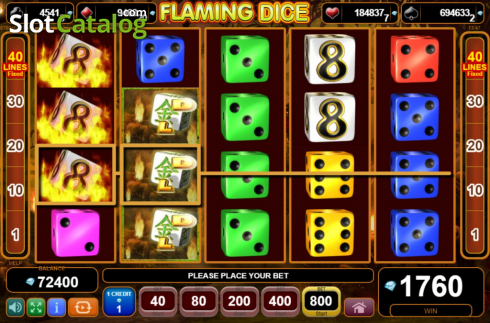 Скрин6. Flaming Dice слот