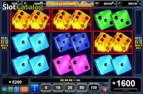 Скрин4. Supreme Dice слот