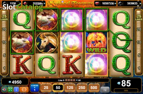 Скрин3. Mythical Treasure слот