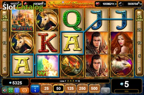 Скрин5. Mythical Treasure слот