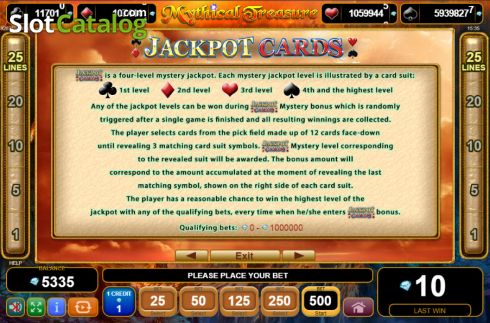 Скрин8. Mythical Treasure слот