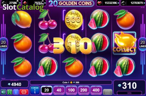 Скрин3. 20 Golden Coins слот