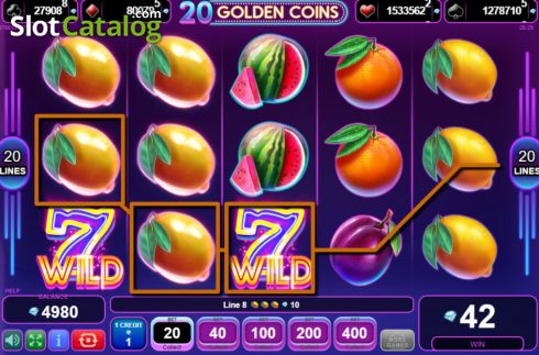 Скрин4. 20 Golden Coins слот