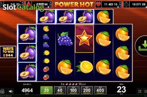 Скрин4. Power Hot Megawins слот
